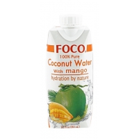 Кокосовая вода с манго,без глютена,низкобелковый 330 мл  FOCO