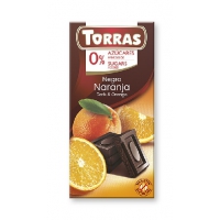 Тёмный шоколад с апельсином  тм TORRAS 75 гр Испания