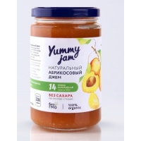Натуральный абрикосовый  джем без сахара без глютена 350 г Yammy Jam