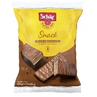 Вафли шоколадные (Snack wafers) без глютена, 105 гр. Schar
