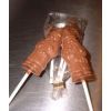 Шоколадная фигура Санты на палочке (Huber) 3 шт 100 гр. Низкобелковый