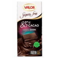 Горький шоколад 85 % без сахара Valor 100г