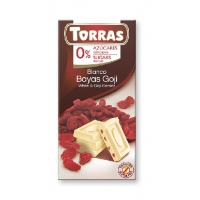 Белый шоколад с ягодами годжи  тм TORRAS 75 гр Испания
