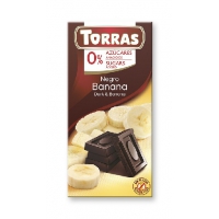 Тёмный шоколад с бананом  тм TORRAS 75 гр Испания